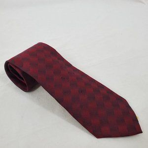 Crazy Horse Claiborne Silk Neck Tie Red Black Men